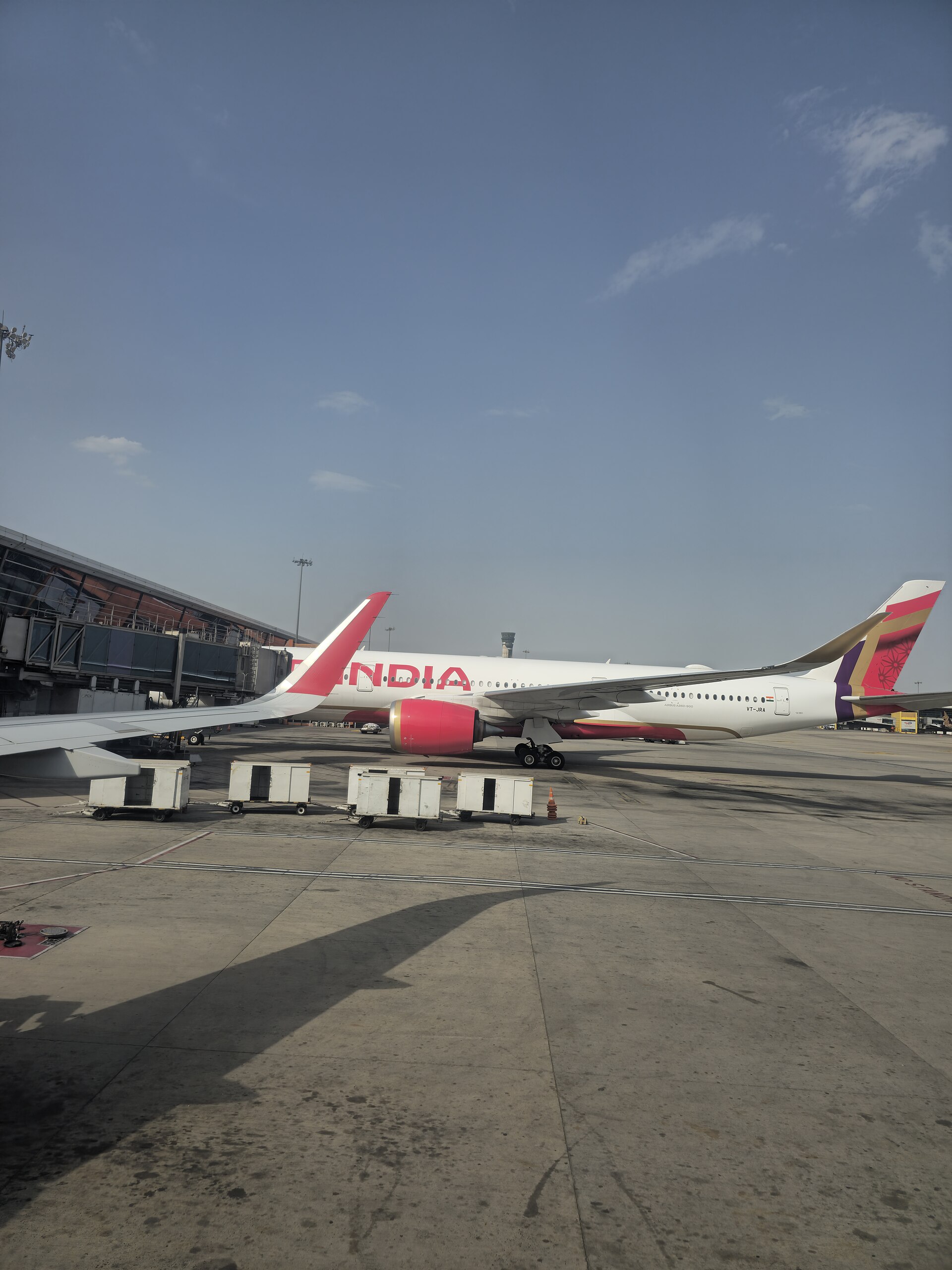 air india flight on the airport