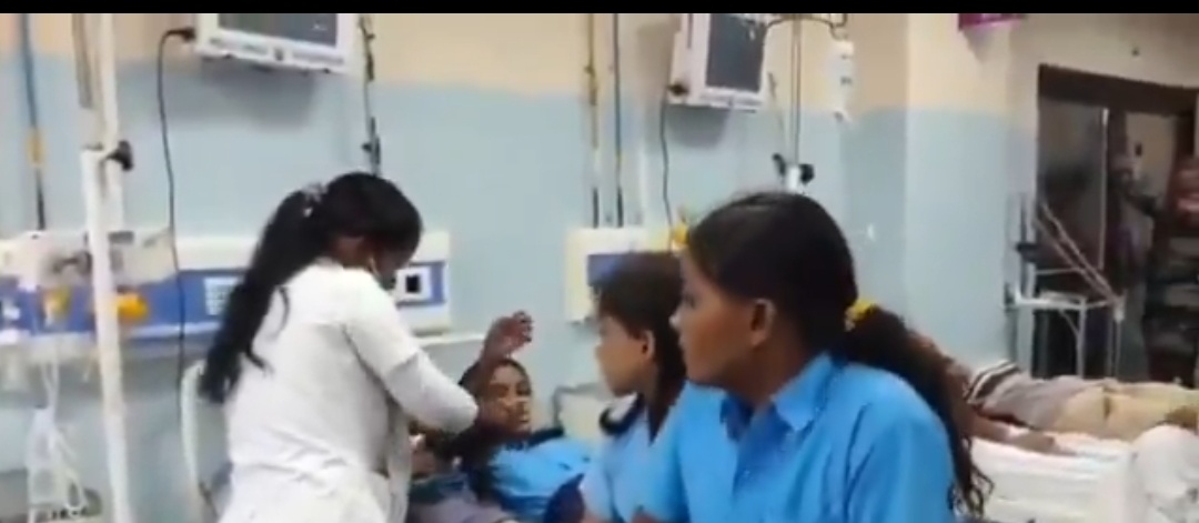 Bihar mid-day meal incident: students receiving treatment in hospital after falling ill in Nalanda