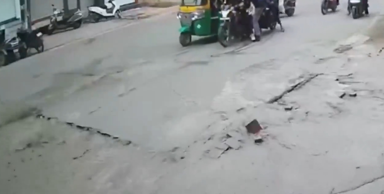 Indore Smart City Road Collapses During Test