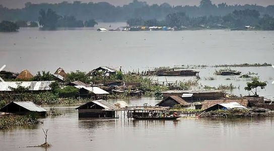Assam floods 2026 Brahmaputra inundation rescue operation