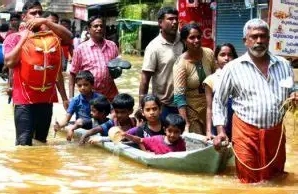 SDRF and NDRF rescue operation in flooded Assam village