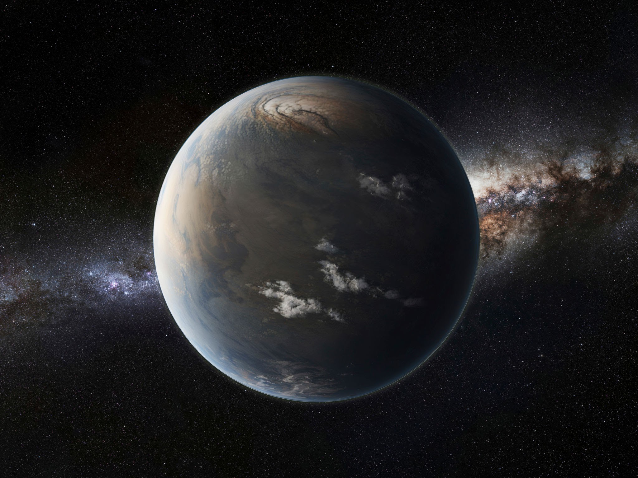 Exoplanet Beta Pictoris b Gas Giant Space Visualization