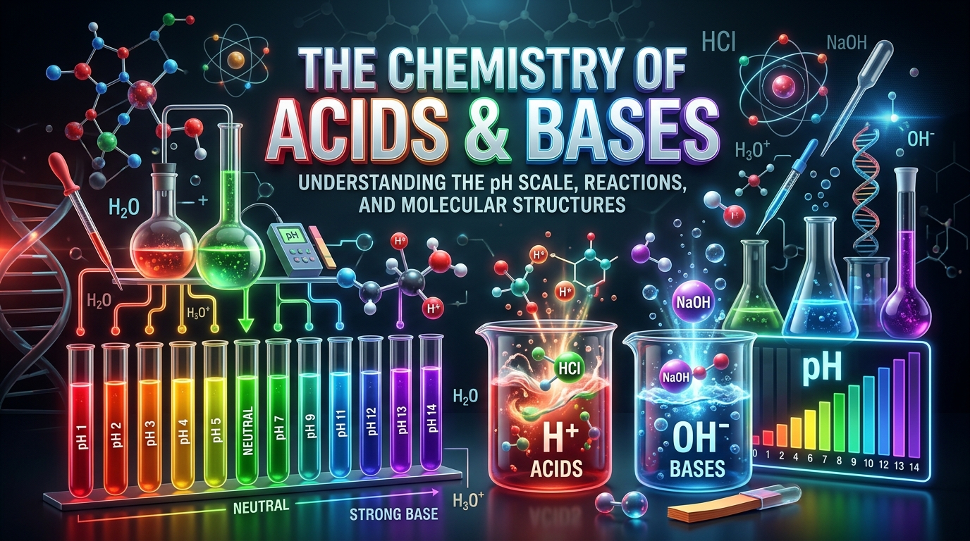 Acids, Bases, and Salts: Complete Chemistry Notes & Formula Guide Hero Graphic