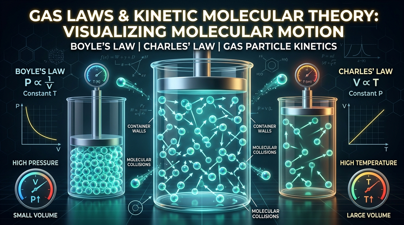 Behaviour of Gases & Gas Laws: Complete Physical Chemistry Notes Hero Graphic