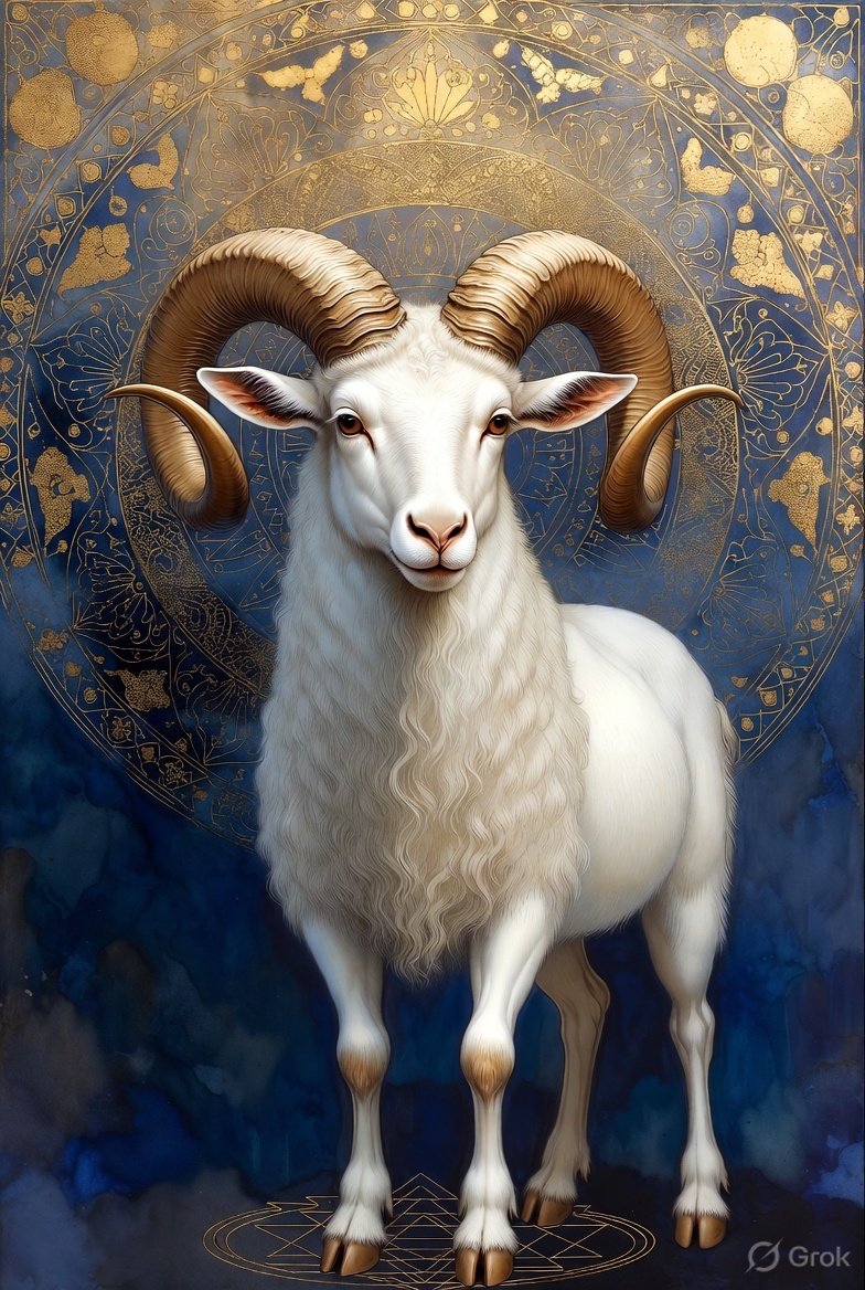Mesha Rashi Aries golden ram symbol 9 August 2026 astronomical transit study