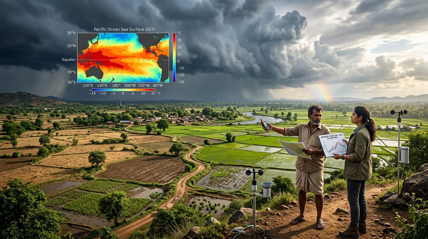 El Niño influence on Indian monsoon 2026 visualised