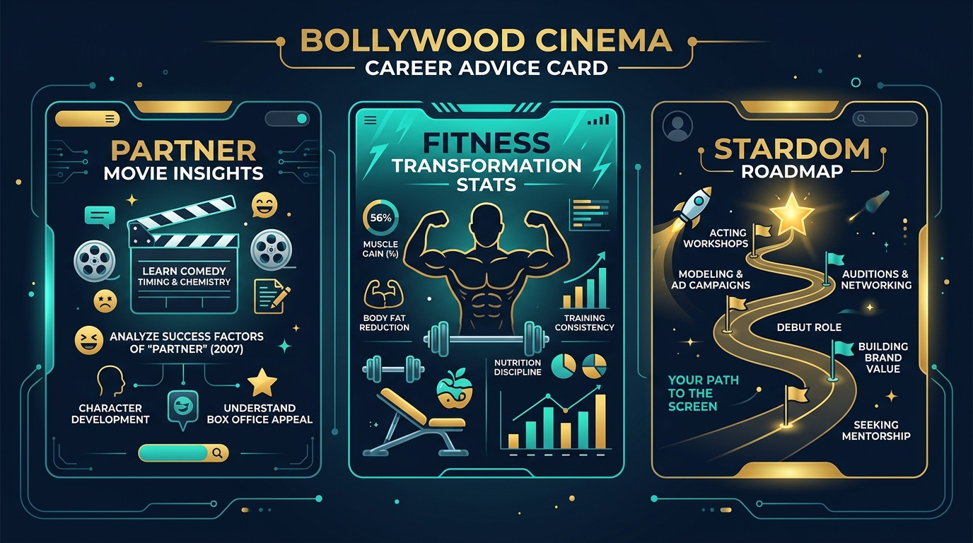 Govinda and Salman Khan Partner movie insights and career advice infographic card