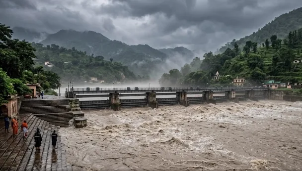 Heavy Rain in Uttarakhand: Ganga Crosses Warning Level in Haridwar; 132 Roads Blocked