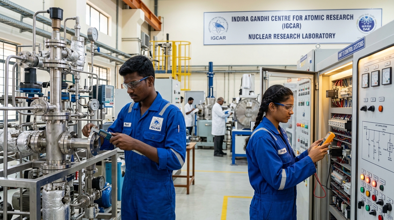 IGCAR Trade Apprentice Recruitment 2026: 200 Posts Apply Online, ITI Eligibility & Stipend