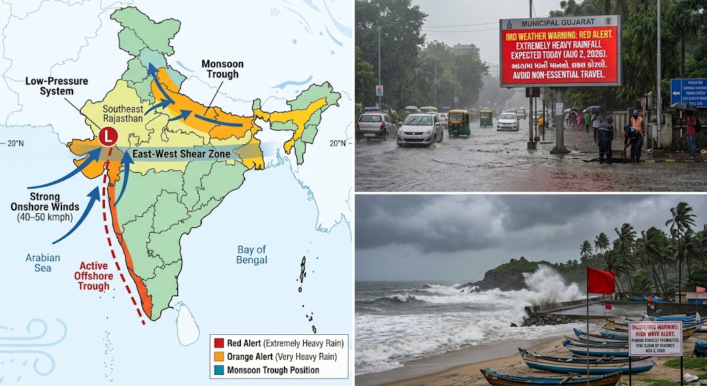 IMD National Weather Radar & Red Alert Map for August 2 2026