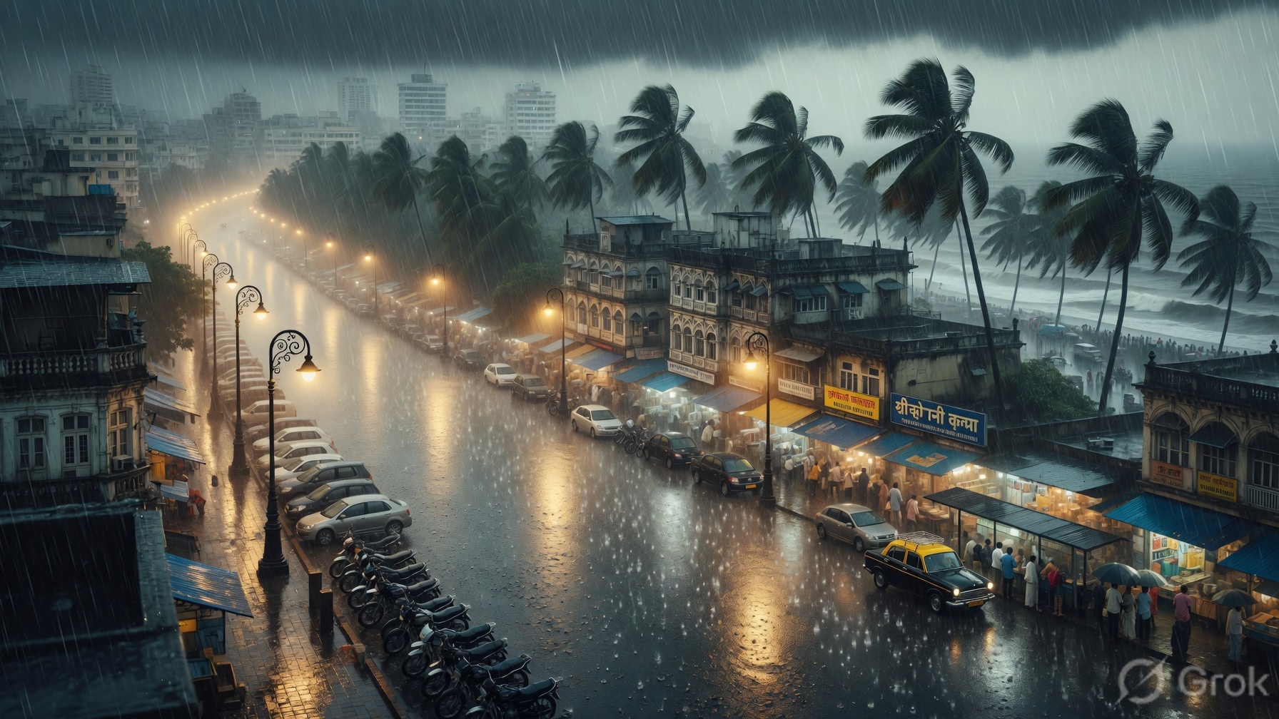 Mumbai & Konkan Coastal Monsoon Rain Scene