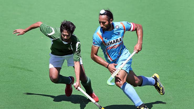Indian Men's National Field Hockey Team in action