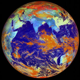 ISRO INSAT Monsoon Cloud Satellite Imagery