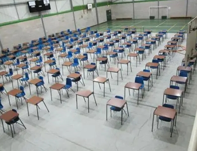 Competitive exam hall aspirants in India