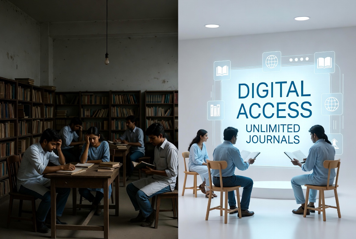 Comparison of limited journal access before and after One Nation One Subscription scheme