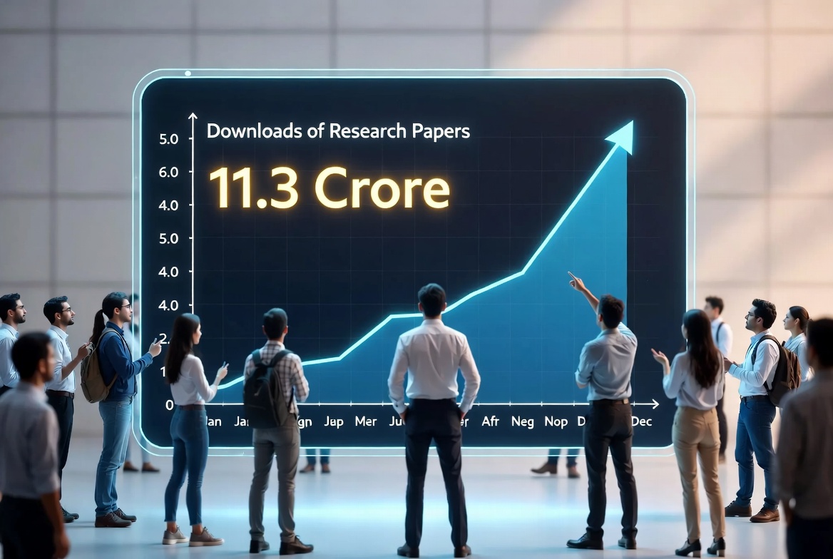 One Nation One Subscription first year success with 11.3 crore article downloads