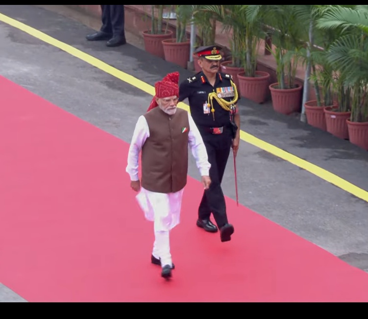 aerial view of pm modi