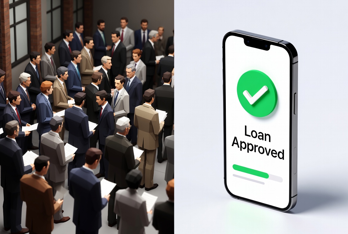 Comparison of old education loan process vs PM Vidyalaxmi digital process