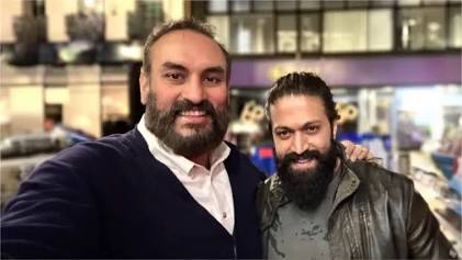 Producer Namit Malhotra with actor Yash