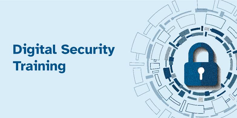 Digital Security Training banner with lock icon