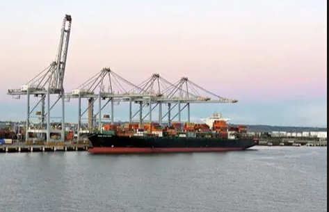 Container shipping port closures in East Asia typhoon